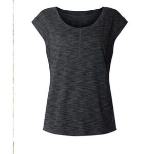 Lululemon Get Sweat Tee Heathered Black / Black size 8